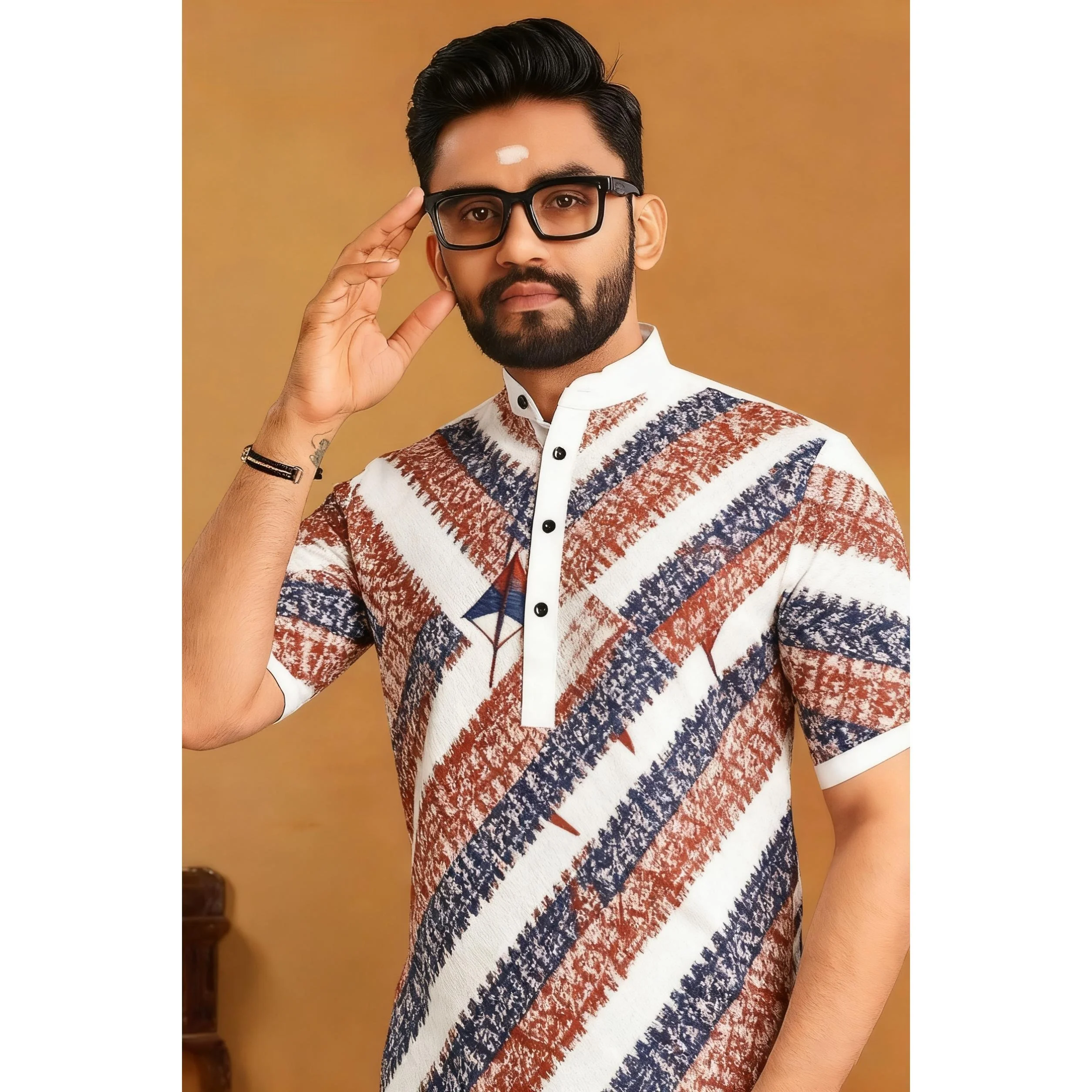 Мужской Абая Тобе, арабский мусульманский кафтан с короткими рукавами на пуговицах, простое платье с полосками, рубашки, исламская одежда, исламская одежда, Camisa Arabe Hombre