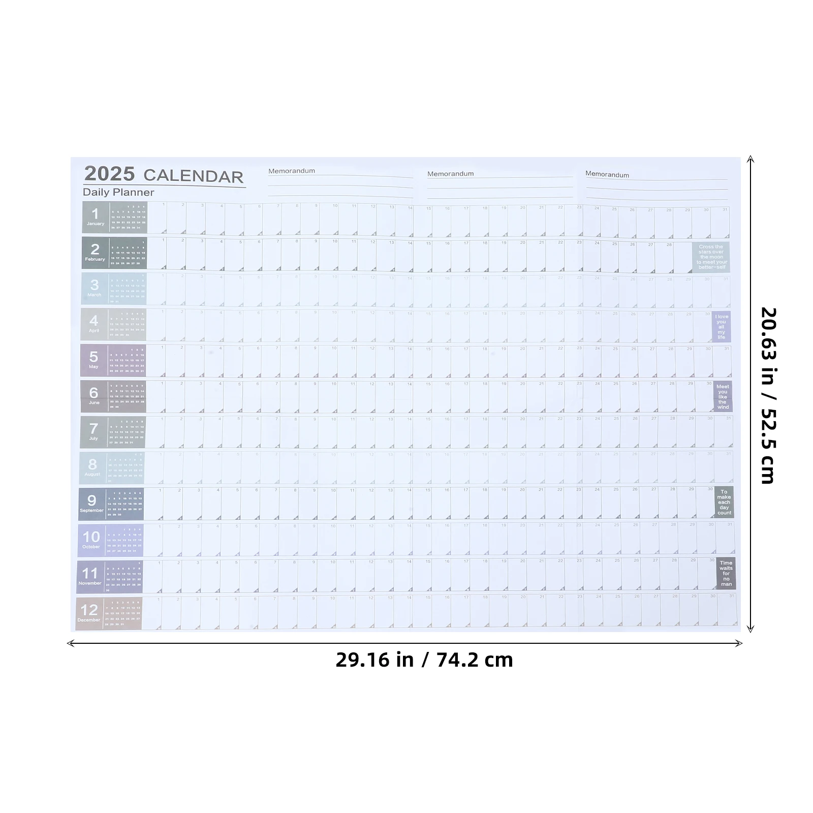 Imagem -04 - Calendário de Parede Minimalista Criativo com Bloco Diário Planejador Mensal Perfeito para o Escritório Escola Artigos para o Lar 2023 Conjunto