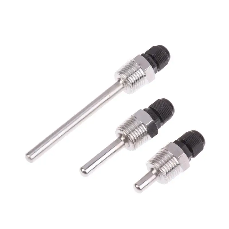 Protecteur de manchons d'immersion en acier inoxydable 304, 30-200mm, filetage 1/2 BSP G OD8mm, poche pour capteur de température