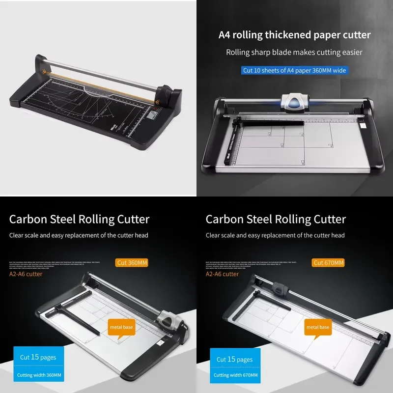 Manual A4 A3 A2 Photo Paper Cutter Rotary Paper Trimmer