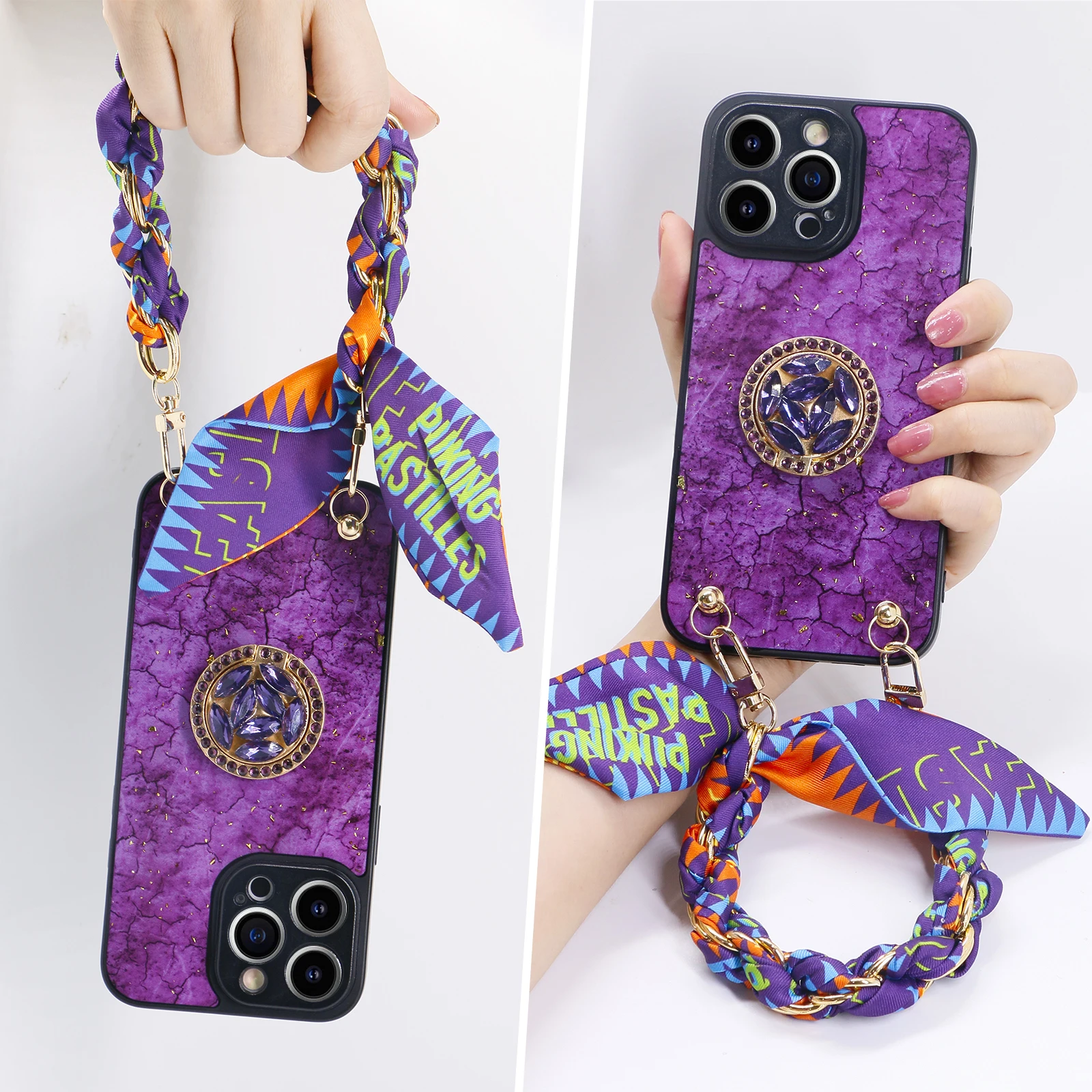 Designed for iPhone 14 Pro Max Case, Purple Marble Pattern Silicone Shockproof iPhone 14 Pro Max Phone Case with [Soft Anti-Scra