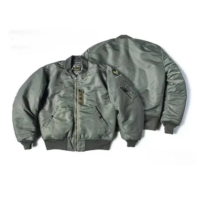 

2025 Bronson MA-1 Same Style Bomber Flight Jacket Fall Winter Men's Military Coat Waterproof and Warm