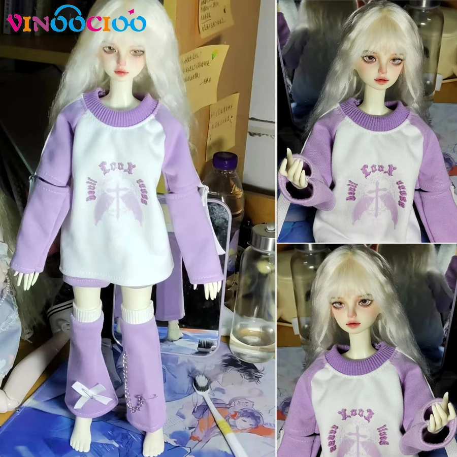 BJD Doll Clothes Suit for 1/4 size Cute Doll Clothes Outfit Suspender Leg BJD Doll Clothes 42-45CM Doll Accessories