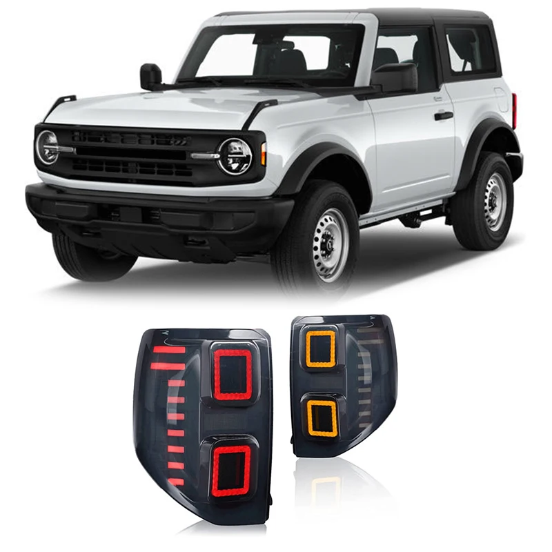 Spedking New Design Accessories Led Taillight With Sequential Turning Signal For Ford Bronco 2021 Tail Light