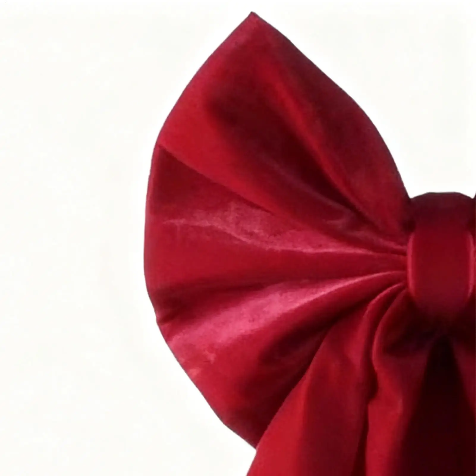 

Красный большой бархатный топпер для елки с бантом 90x45 см, большие рождественские банты, лента, украшение для рождественской елки, передняя дверь, настенная подвеска