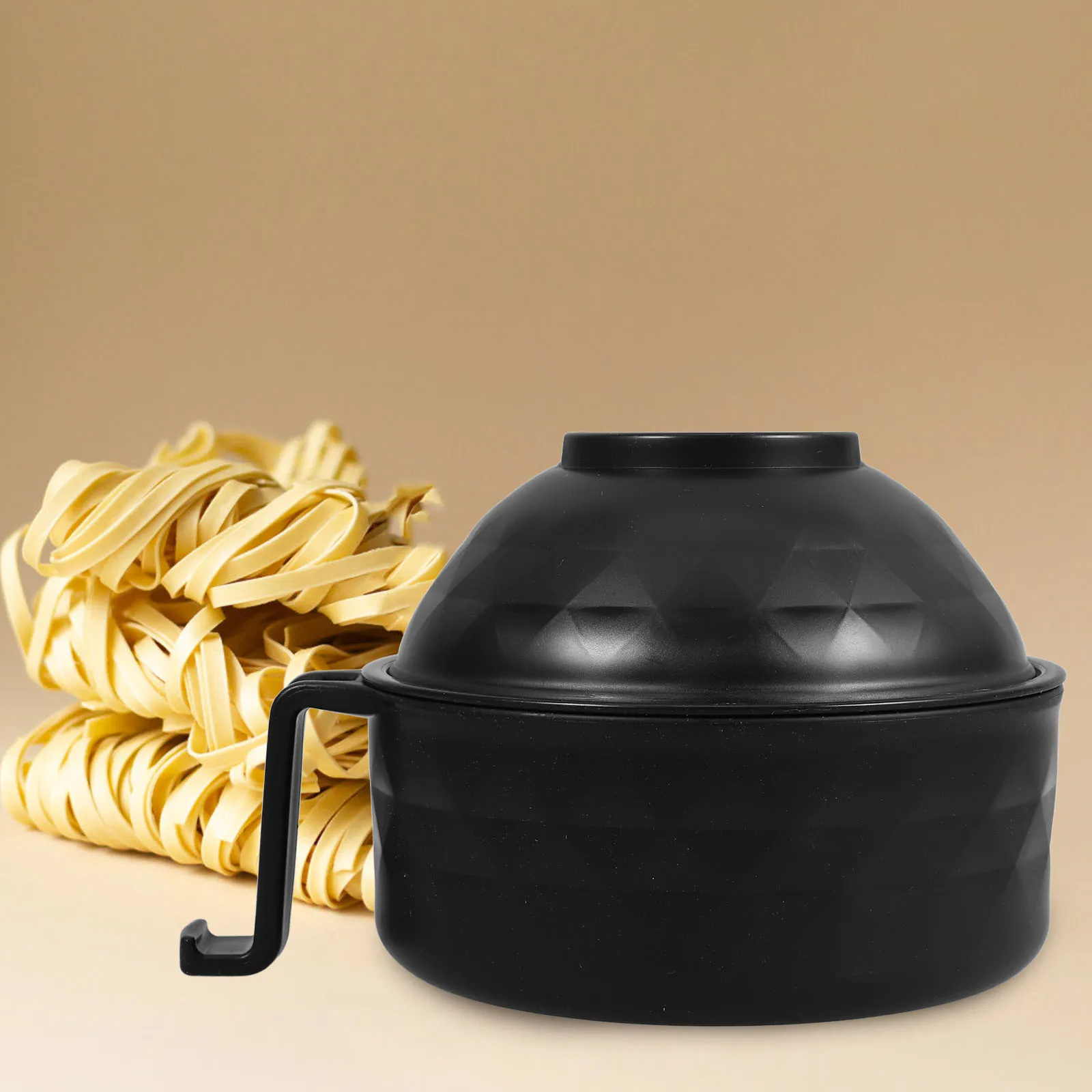 

1 Set Wheat Straw Bowl With Cover Tableware Set Soup Noodle Container Bento Rice Salad Kitchen Supplies Leak-Proof Food Bowl