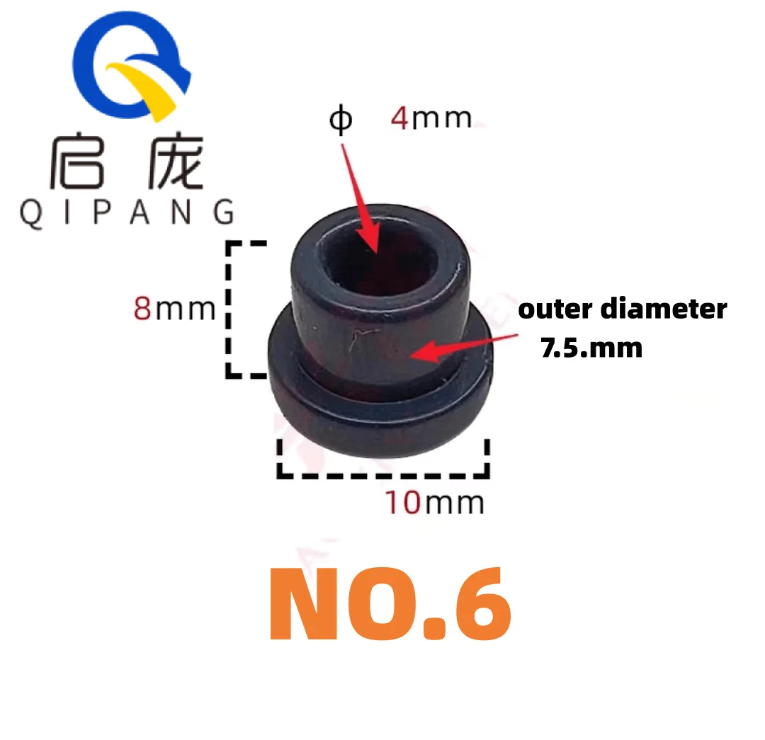 Qipang-Ceramic Porcelain Head Coil Máquina De Cordas De Porcelana, Olho Abrasivo Ilhó De Cerâmica, 20Pcs, Resistente Ao Desgaste