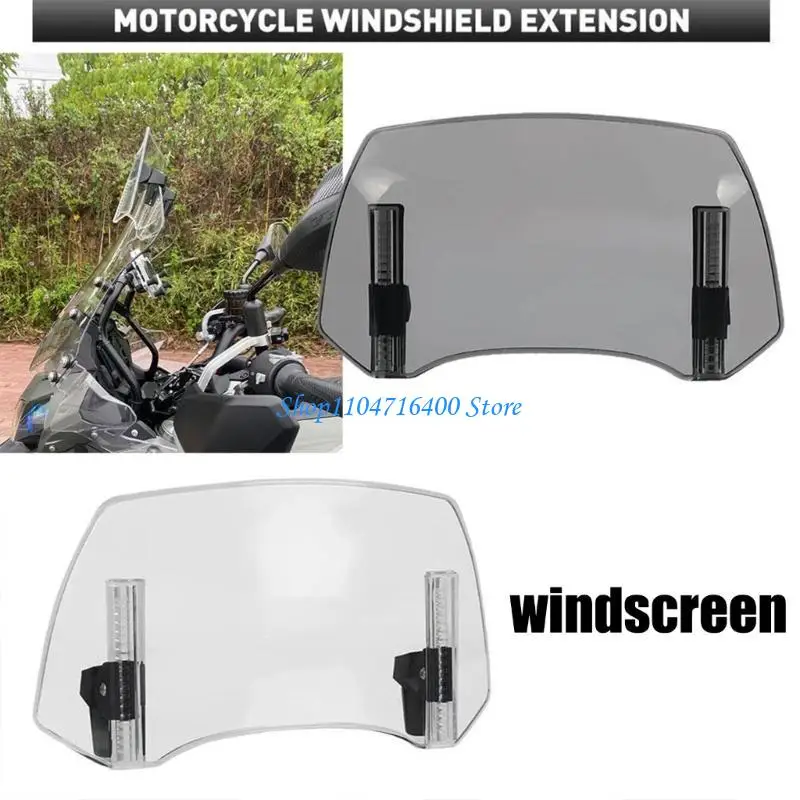 y1gd Universally Motorcycle Windshield Deflector Windscreen Front Windscreen for Most Motorbike Model