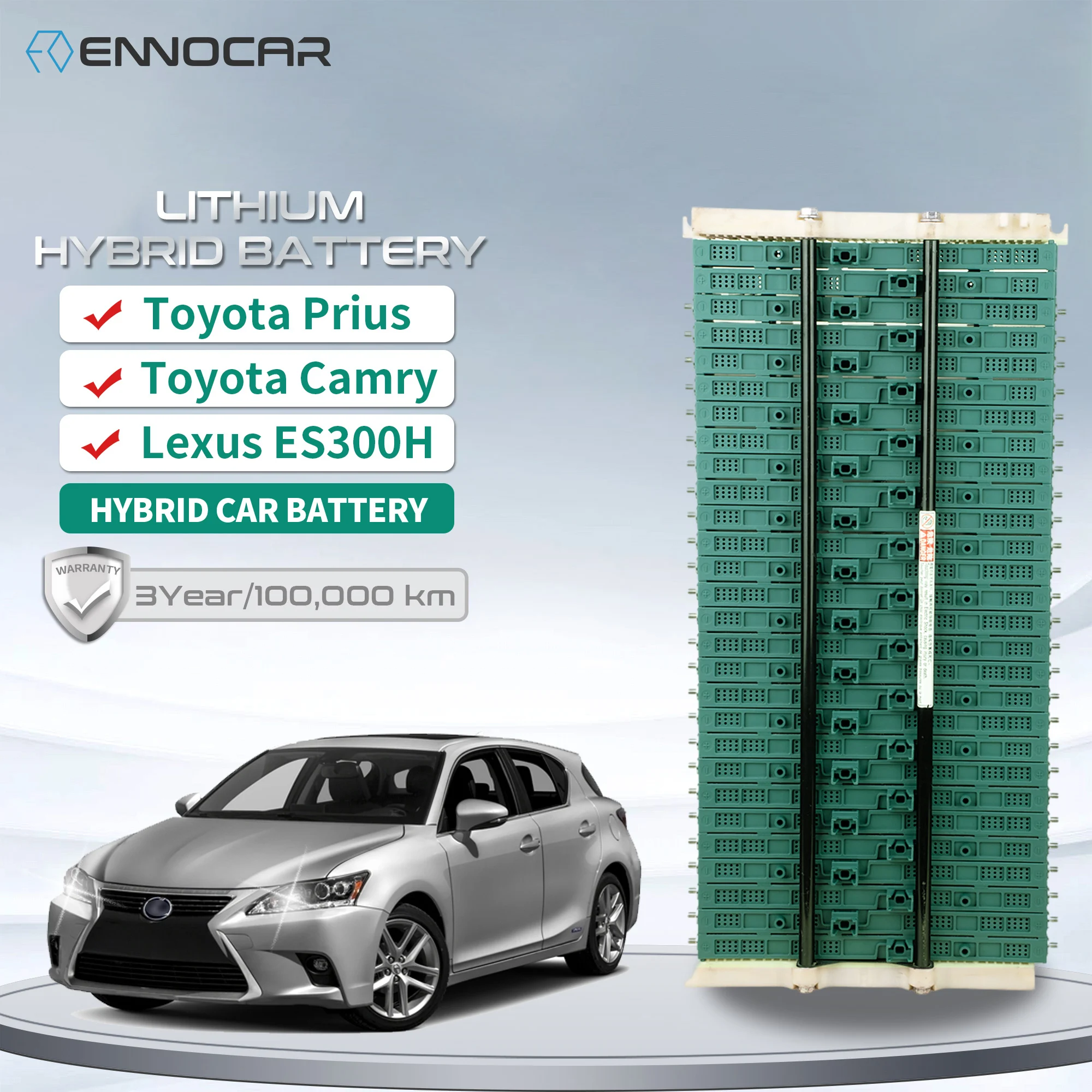 6500mAh 7.2V Ni-Mh Replacement Lithium-ion Battery Hybrid Car Battery For ES 300H 400H 2013 2014 2015 2016 2017