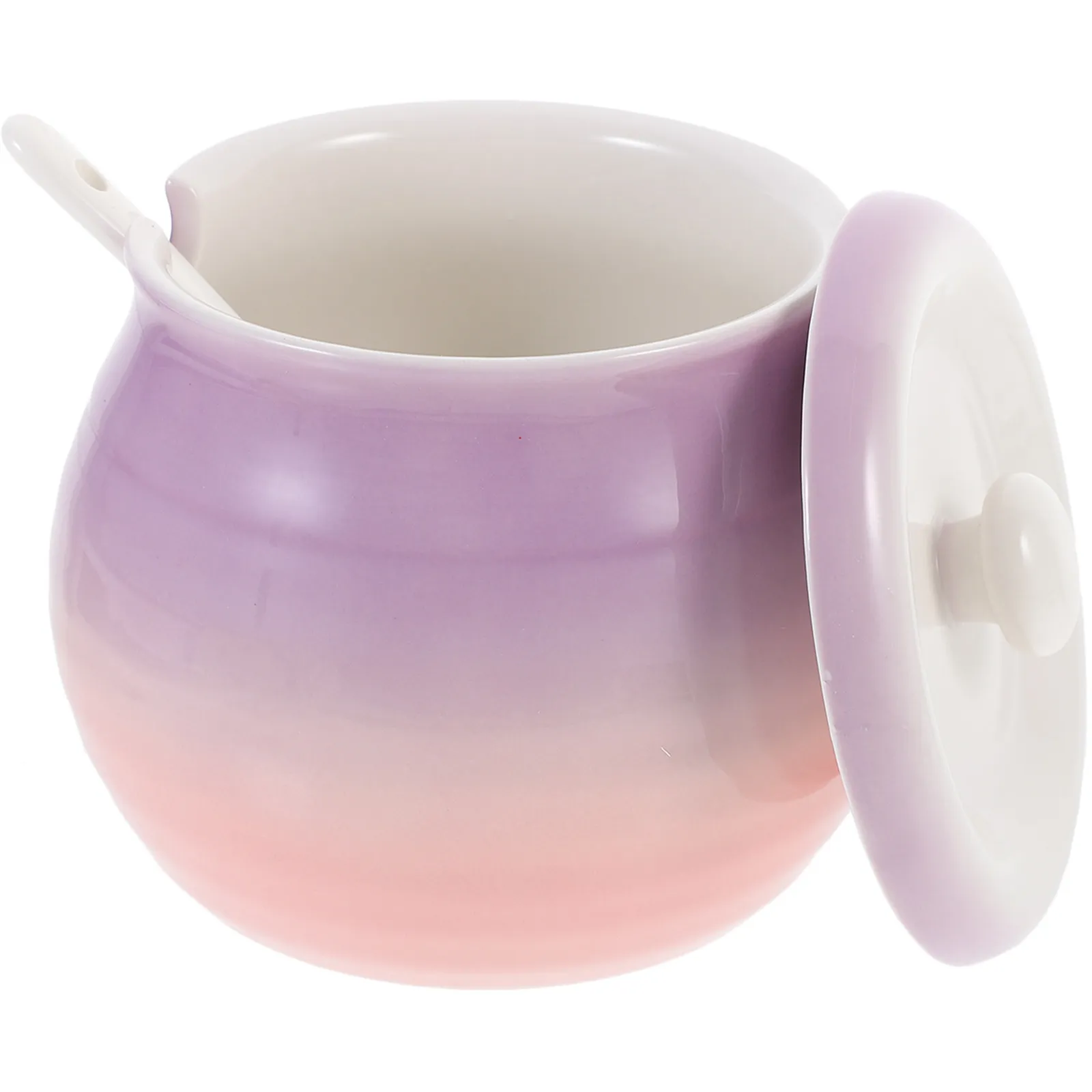 Ceramic Spice Jar with Lid for Kitchen Storage Salt Sugar Tea Chili Powder Curry Seasoning Ceramic Canister Condiment Jar Food