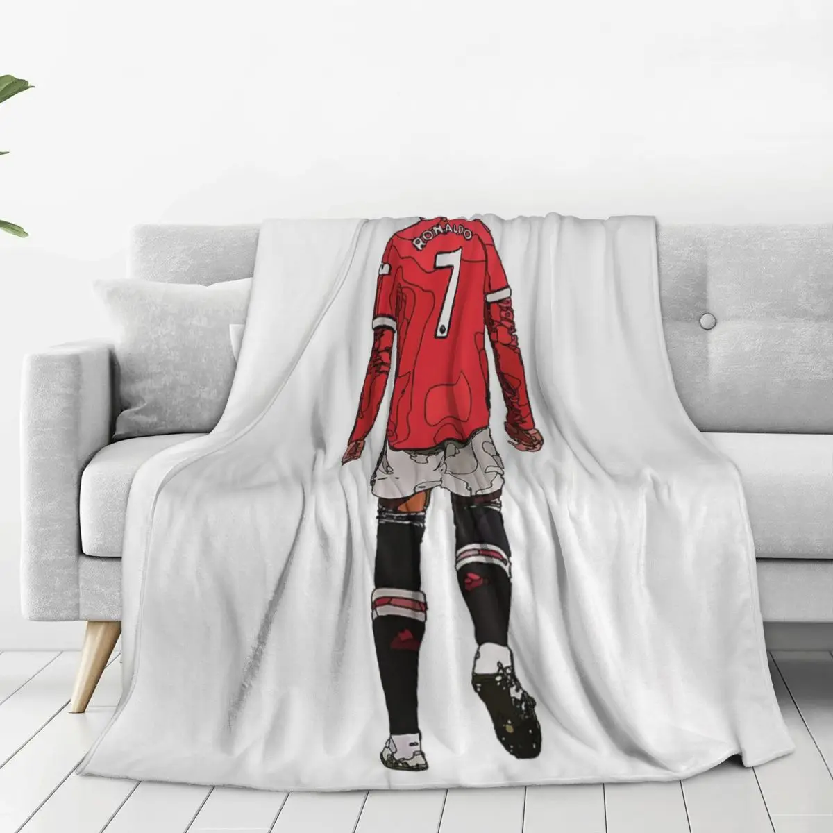 Cristiano Ronaldo Cr7 Blankets Flannel Warm Sofa Throw Blankets For Home Bedroom Office Throws Bedspread Quilt