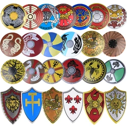 Medieval Military Knights Shields Building Blocks Middle Age Soldiers Weapons Accessories Armor Bricks Toys Kids Gift