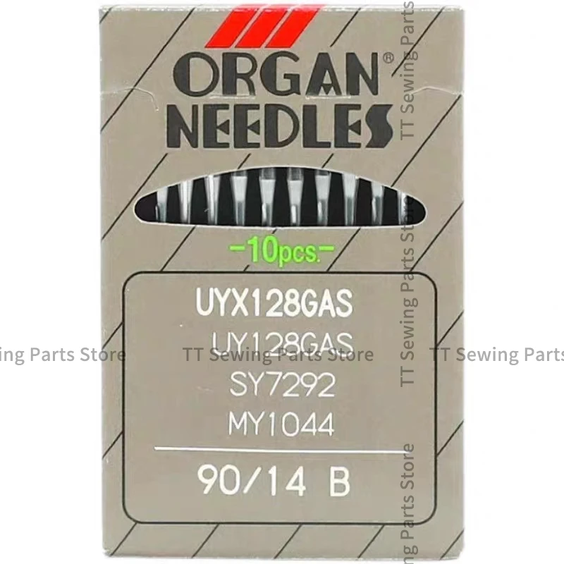 100PCS 10pack Japan Organ Uy128gas Uyx128gas Needles for Interlock Three Needle Five Thread Covering Stitch Machine 9 10 11 12