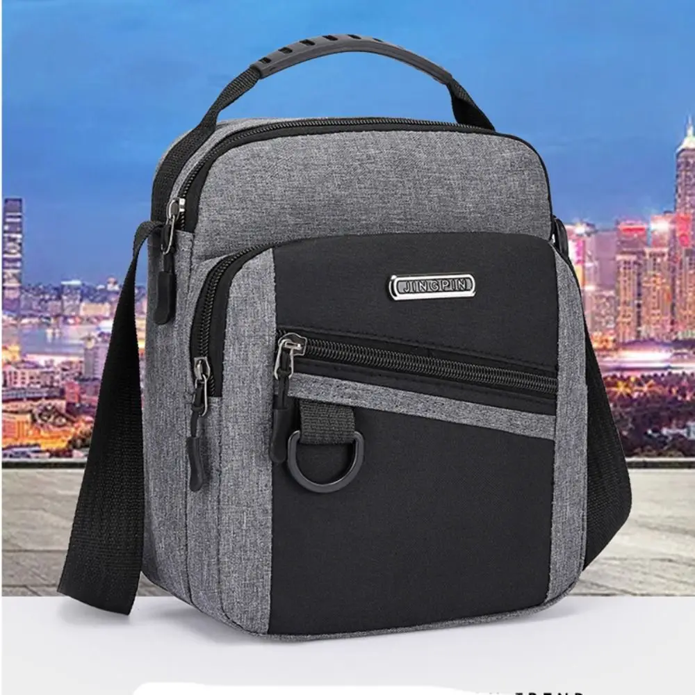 Oxford Men Crossbody Shoulder Bag Large Capacity Multi-layer Travel Phone Bag Outdoor Handbag Zipper Business Man Messenger Bag