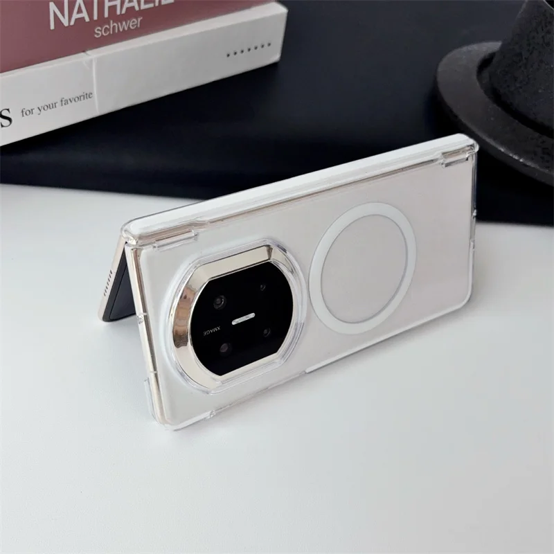 For Huawei Pura X Max Transparent Magnetic For Magsafe Case For Huawei Mate X7 X6 X5 XT For Magsafe Shockproof Protection Cover view 4
