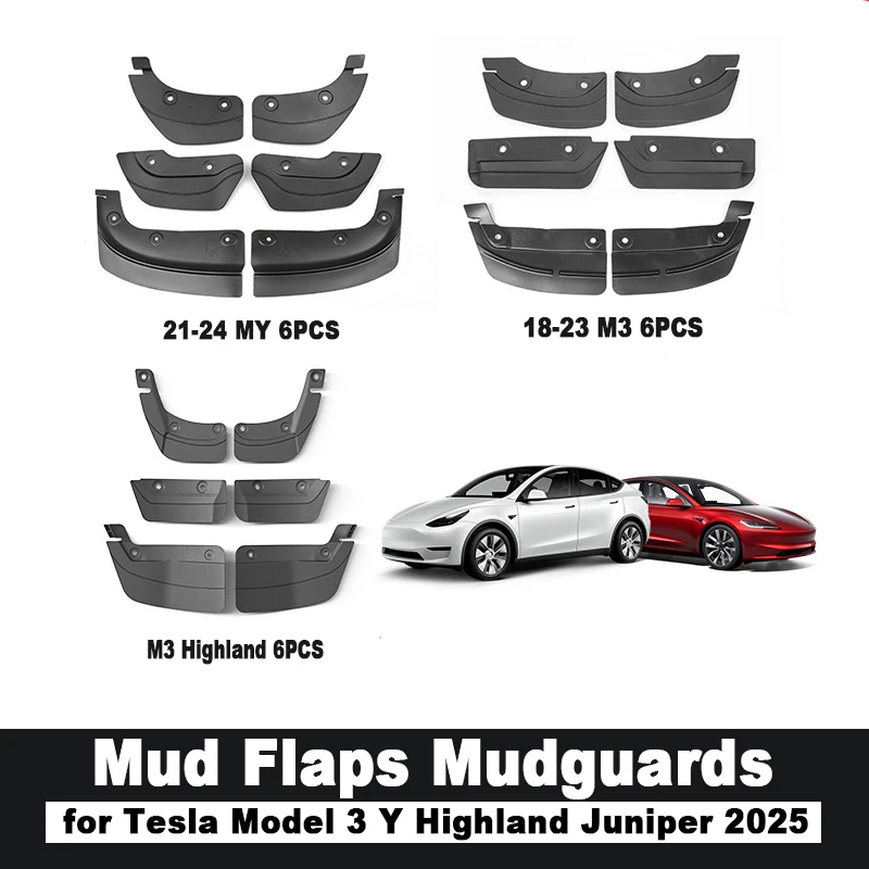 

Брызговики, сменные брызговики для Tesla Model 3 Y Highland Juniper 2025, модификация автомобиля, скрытый специальный брызговик
