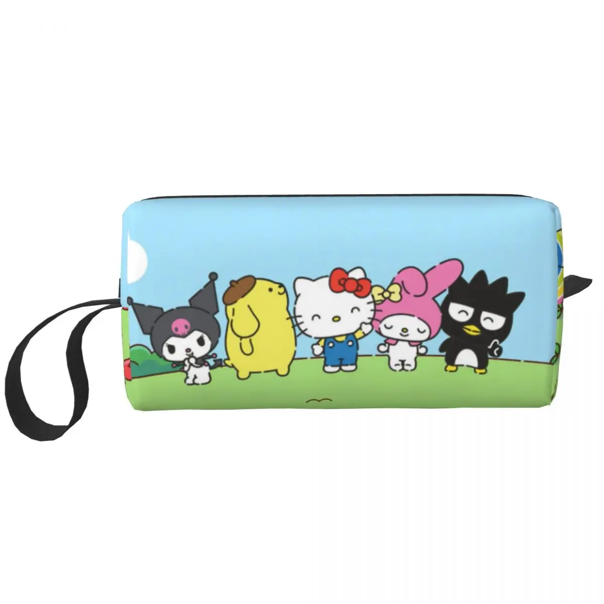 Sanrio Characters Large Makeup Bag Beauty Pouch Travel Cosmetic Bags Hello Kitty Kuromi Portable Toiletry Bag for Women