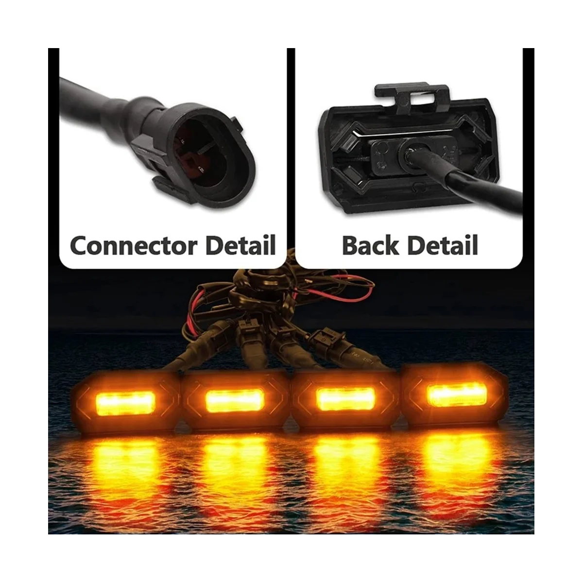 New Centre Grille 12V LED Small Yellow Light Retrofit Carabiner for 2020 Toyota Tacoma TRD Off-Road Trim Light