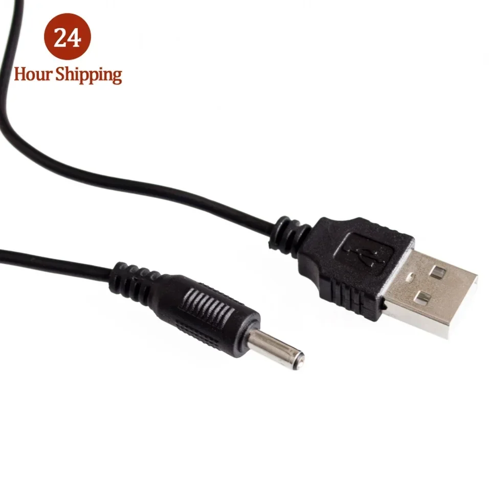 USB 2.0 A Male To 3.5x1.35mm 3.5mm Plug Barrel Jack 5V DC Power Supply Cord Adapter Charger Cable 3.5*1.35mm