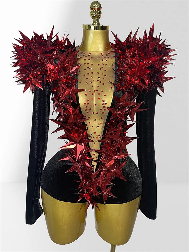 

НОВЫЙ блестящий стерильный сексуальный бархатный облегающий боди с v-образным вырезом и длинными рукавами, костюм танцовщицы для ночного клуба