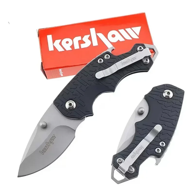 New KS 3800 Shuffle Folding Pocket Knife Plain Edge FRN Handle Compact Multi-Function Hunting Tools EDC Survival Knives