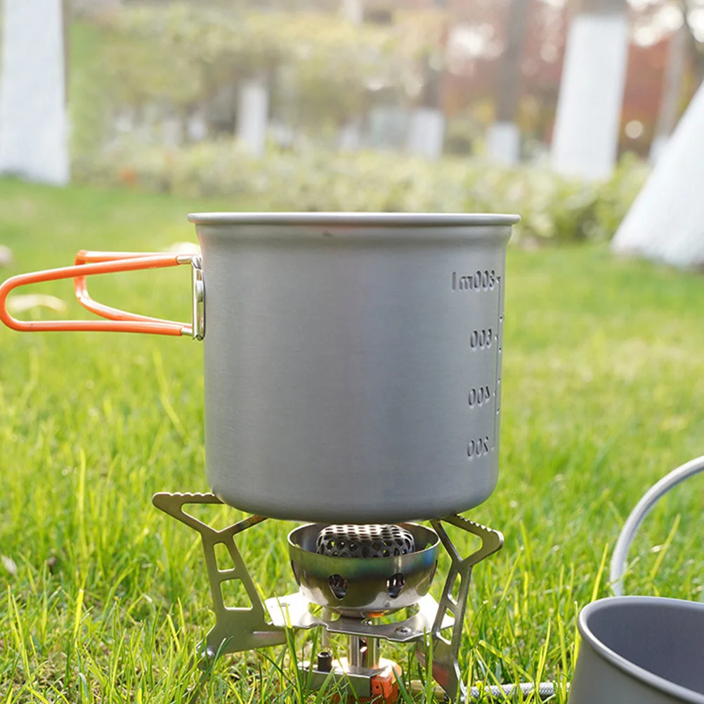 

1Set Portable Aluminium Alloy Camping Cookware High Durability Practical Smooth Surface Fine Workmanship Perfect for Outdoor