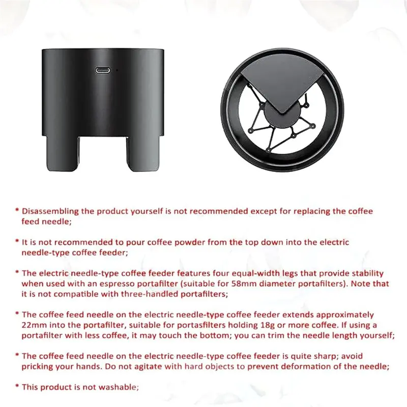[NEWA66Z!】 12-Ounce Electric Espresso Stirrer Automatic Distribution System For 58Mm Portafilter- Forward/Reverse Rotation Distr