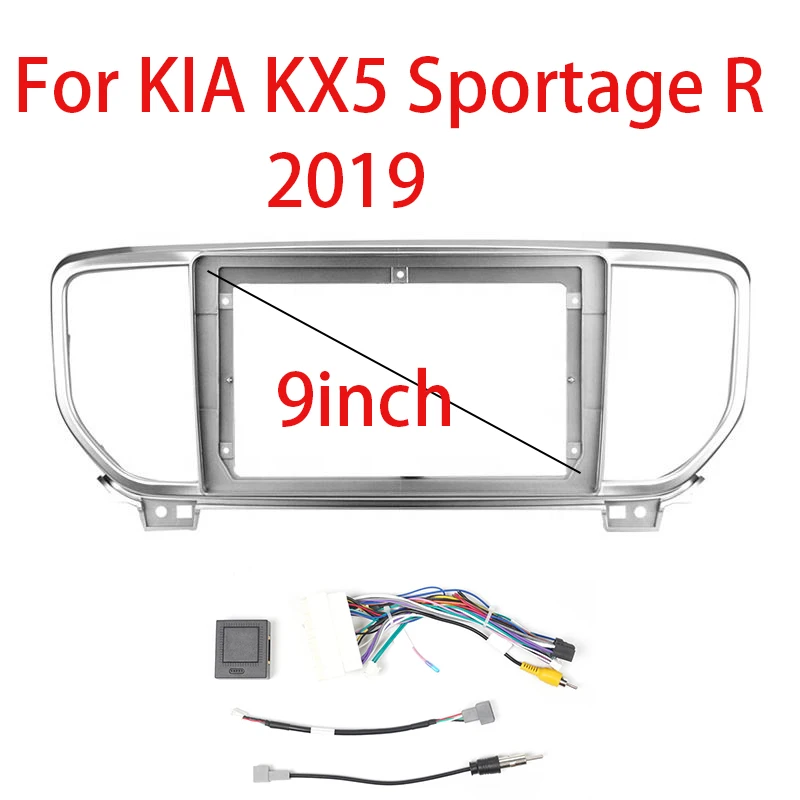

Car GPS Navigation Stereo For KIA KX5 Sportage R 2016-2019 Radio Fascias Panel Frame Fit 2 Din 9 Inch In Dash Screen Stereo