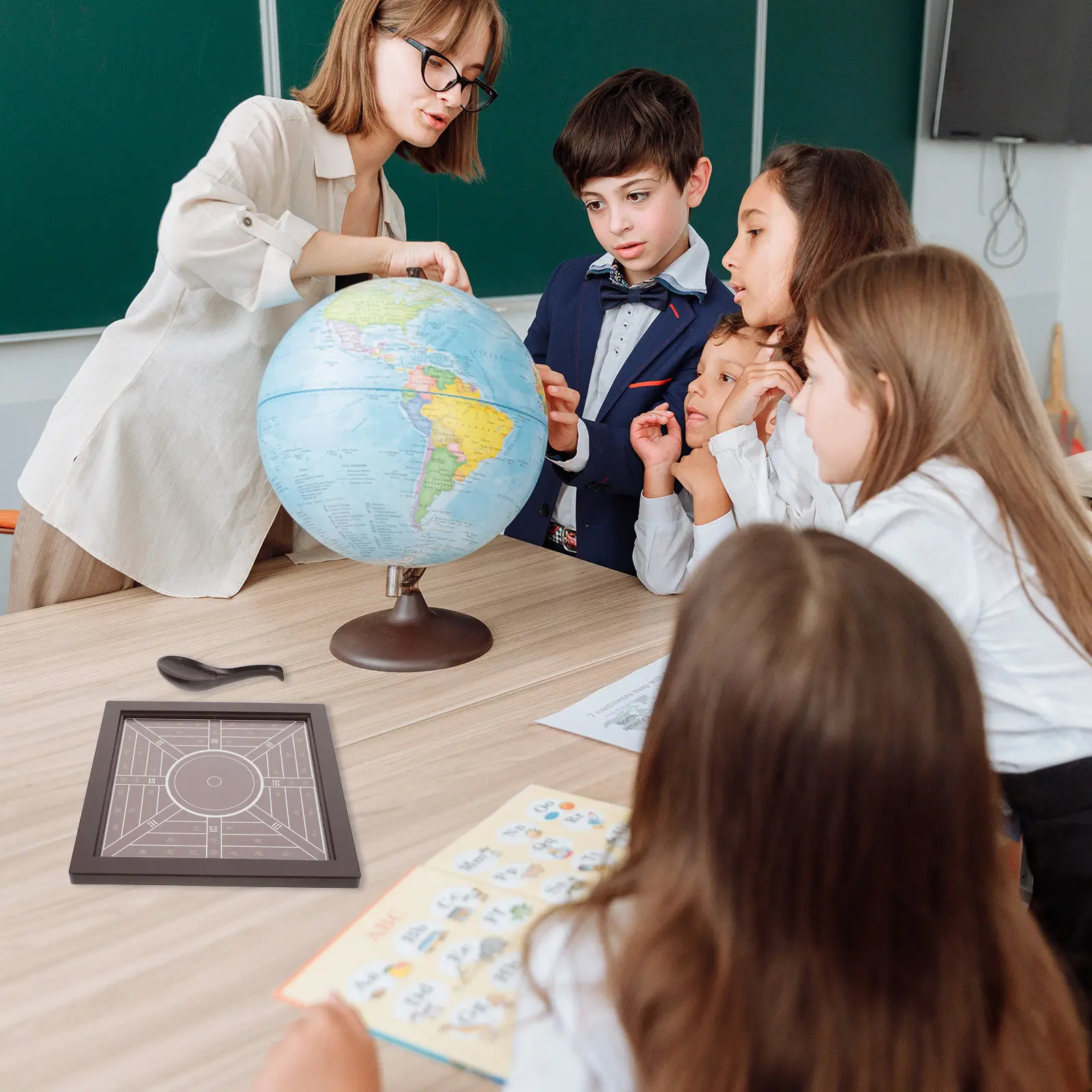 Positioning Compass Teaching Tool for Classroom Geography Instruction Direction Finding Portable Lightweight Reliable