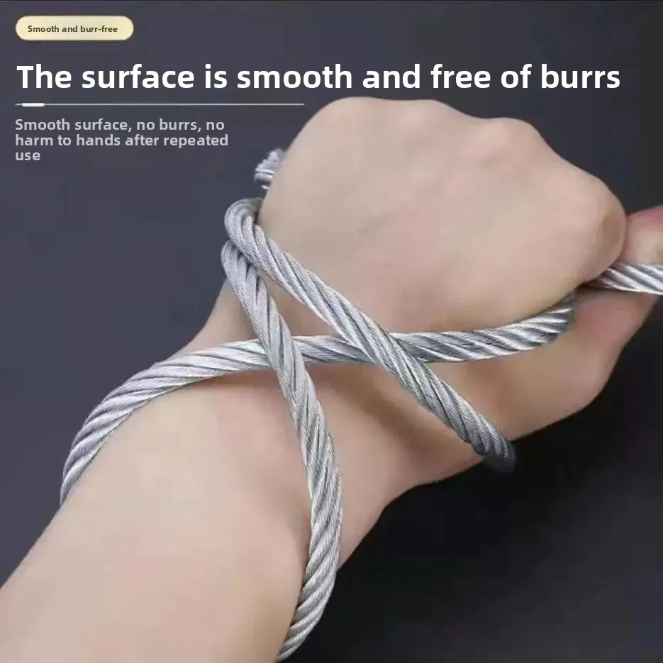 2.5mm Ideal Security SK7112 Garage Door Extension Cable Kit 2 Galvanized Steel Braid Cables, S Hooks