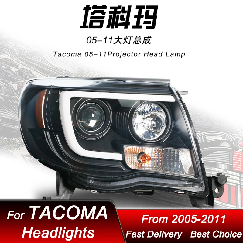 

Hot Car styling Headlights For Toyota Tacoma 05-11 DOT new style LED Headlamp Assembly Upgrade Projector Lens Accessories Kit