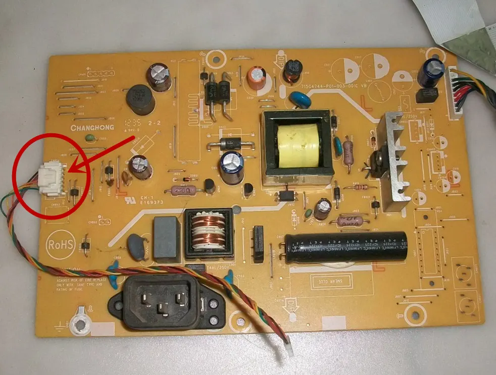 الأصلي ل E950S E950SN مجلس الطاقة 715G4744-P01-003-001C = 715G4744-P01-000-001C واجهة مصباح واحد