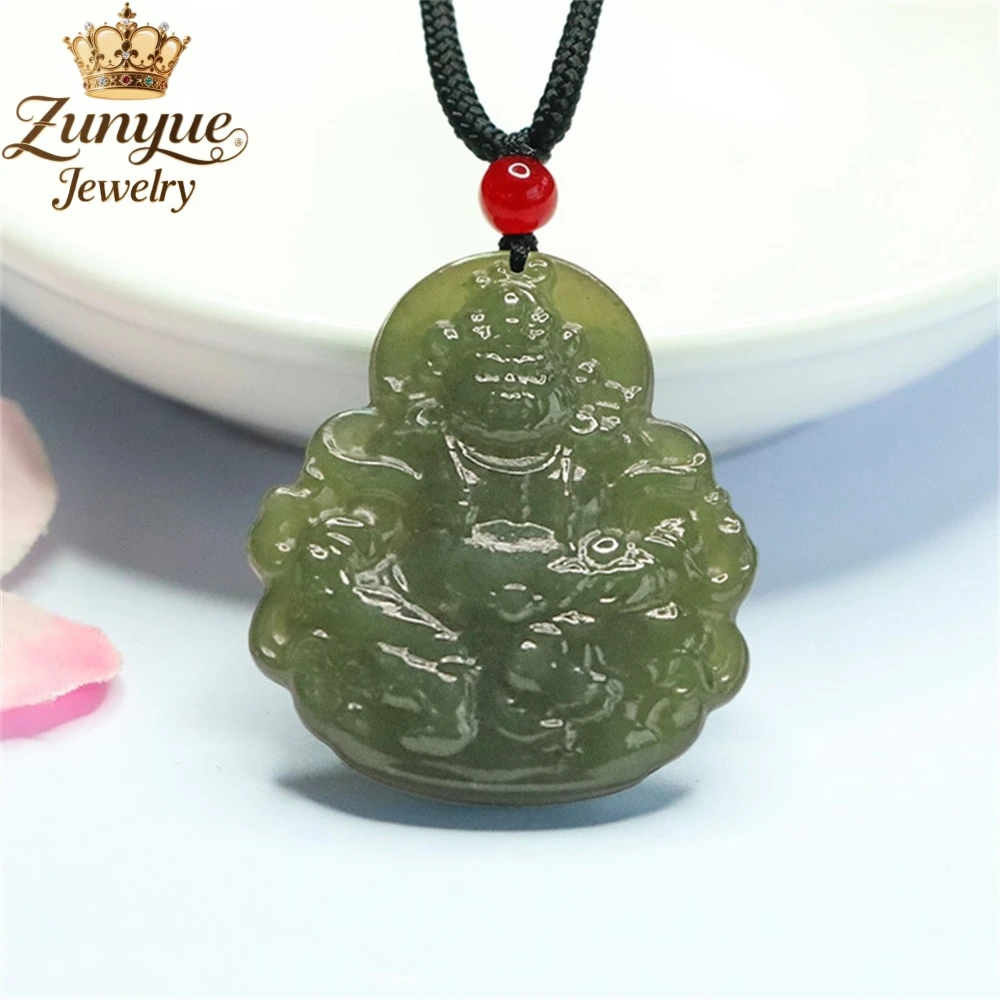 

Natural Hetian Jade Clear Water Material Yellow God Of Wealth Pendant Luxury Quality Jewelry Fashion Jewelry Exquisite Elegant
