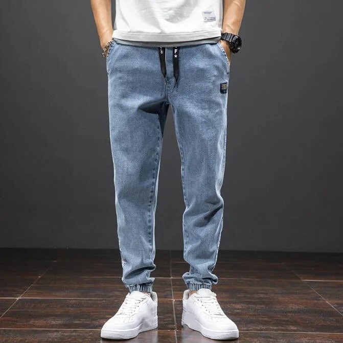 

Big Size Men's Jogger Jeans 6XL 7XL Fashion Black Blue Casual Denim Pants Stretch Cotton Taper Jeans Baggy Trousers