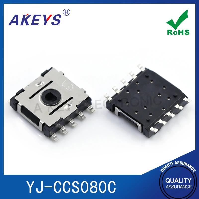 YJ-CCS080C multifunction 10 pin patch multidirectional connector five way switch inching reset button