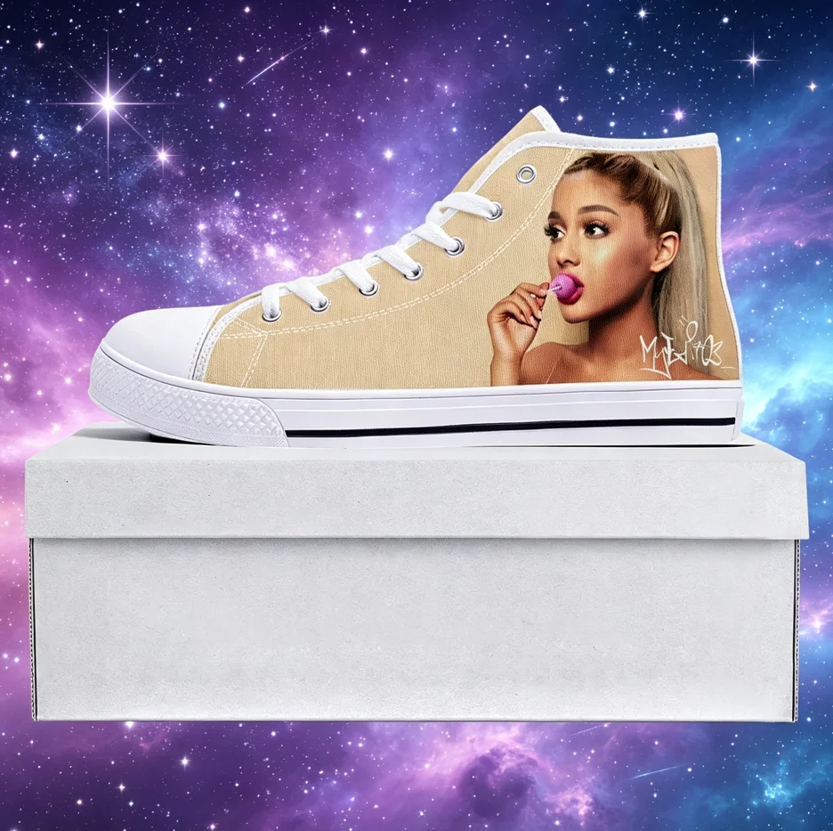 

Ariana Grande Personalized Pattern Sneakers Fashion Streetwear Skate Shoes Comfortable Walking Shoes For Women Men Fans