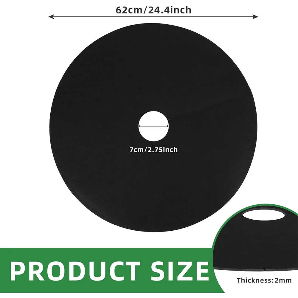 

20 шт. нетканый барьер для прополки кольца для мульчирования деревьев, защитный коврик, крышка для растений, защита от травы, садовая ткань для контроля сорняков