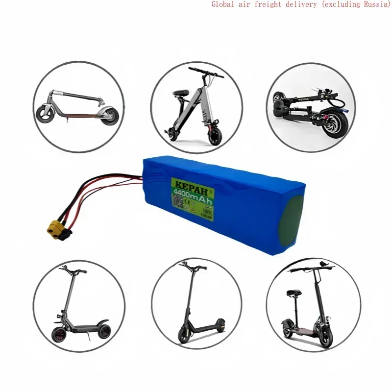 KEPAH 10S2P 36V 4400mAh akumulator do skutera elektrycznego 18650 litowo-jonowy 500W motocykl elektryczny o dużej mocy rower opcjonalna wtyczka