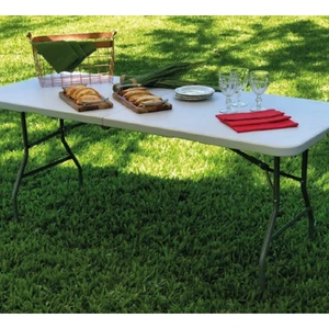 Folding Table 1.80 White portable becomes briefcase with resistant handle offer 8 Main Sales Dining Table - №5