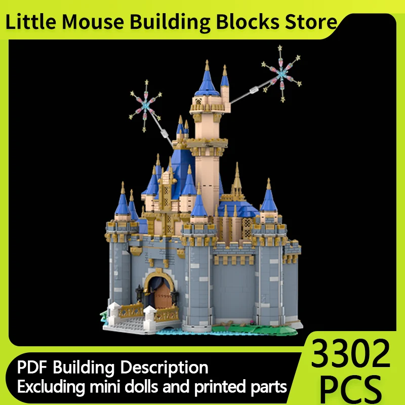 

City Street View Model MOC Building Bricks Fairy Tale Castle Modular Technology Gifts Holiday Assemble Children Toys Suit