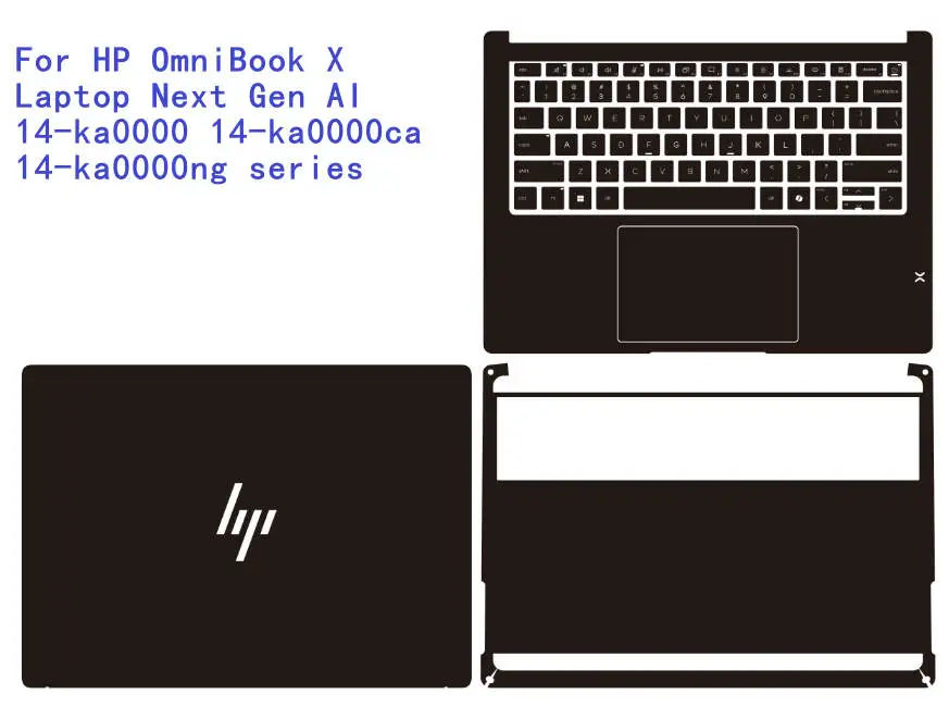 Pre Cut Laptop Vinyl Decal Cover Sticker Skin Protector For HP OmniBook X AI 14-ka0000 14-ka0000ca 14-ka0000ng series X Flip