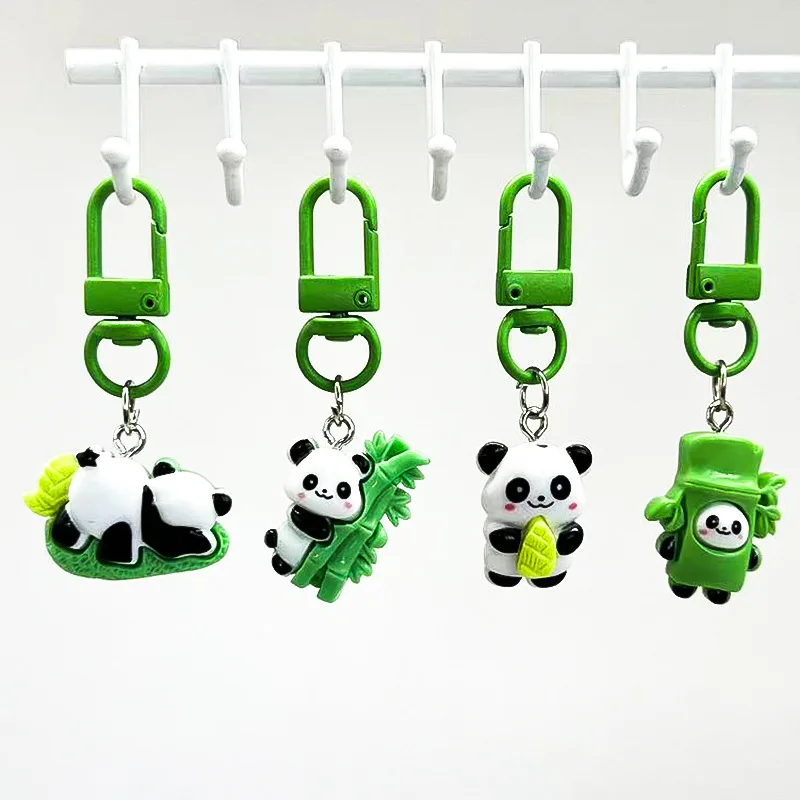 Panda Keychain Cute Animal Pendant Car Bag Key Chains for Women Kids Gift