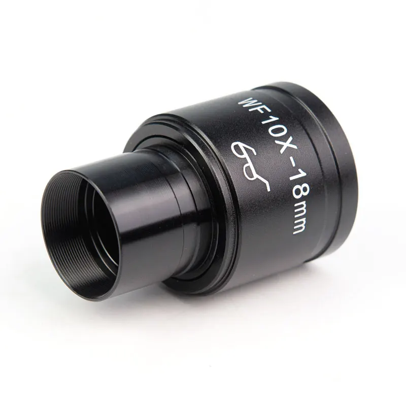 2 PCS High Eye Points Wide Field Eyepiece 10X FOV 18mm Biological Microscope Accessories 23.2mm