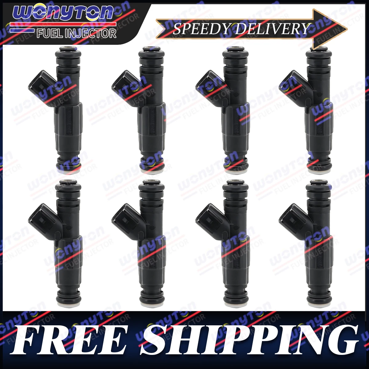 

8Pcs 0280156081 Fuel Injectors for Mercruiser V8 350 MAG 5.0 4.3 6.2