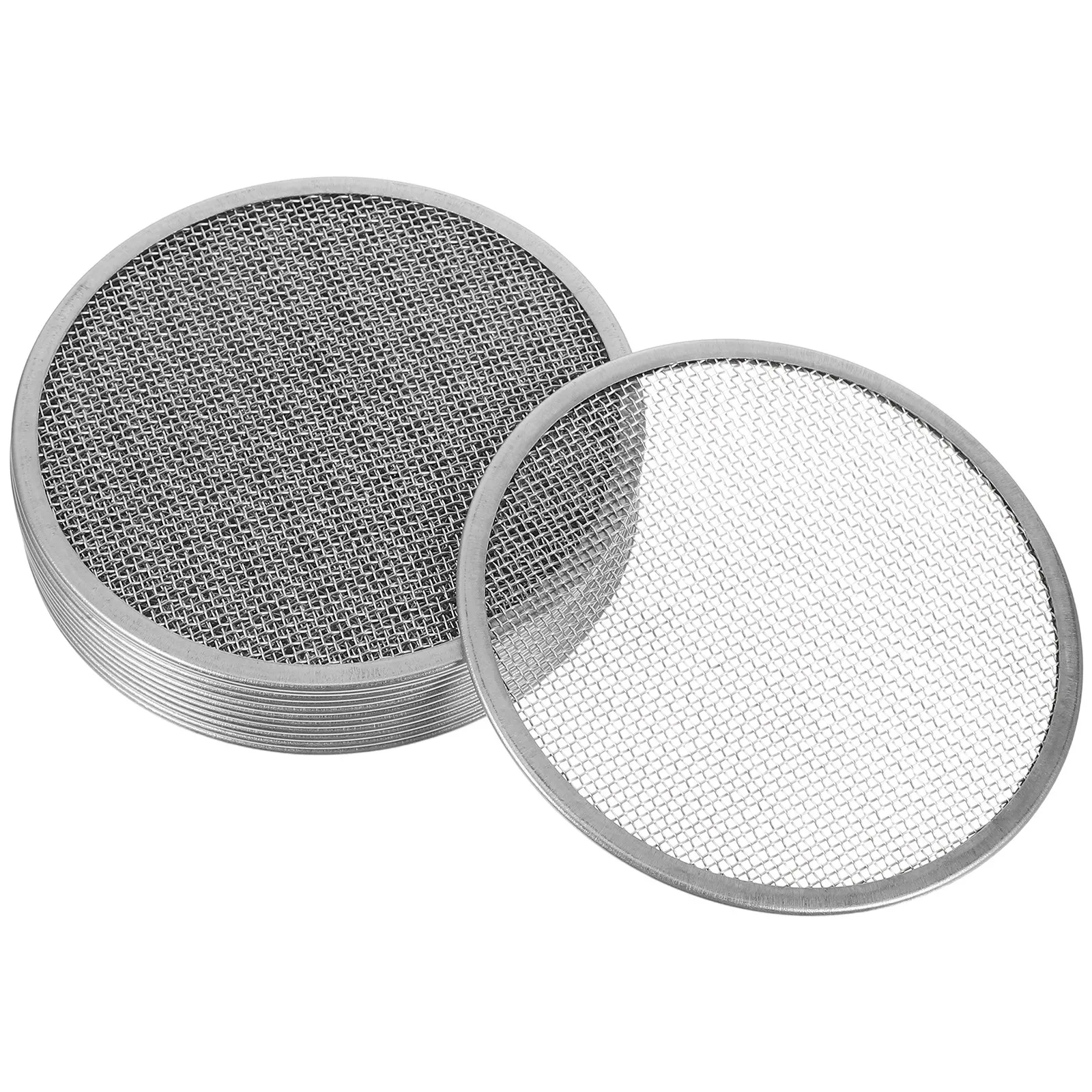 12Pcs Stainless Steel Sprouting Lid Kit 82Mm Wide Mouth Jar Strainer Mesh Reusable Filter for Home Sprouting