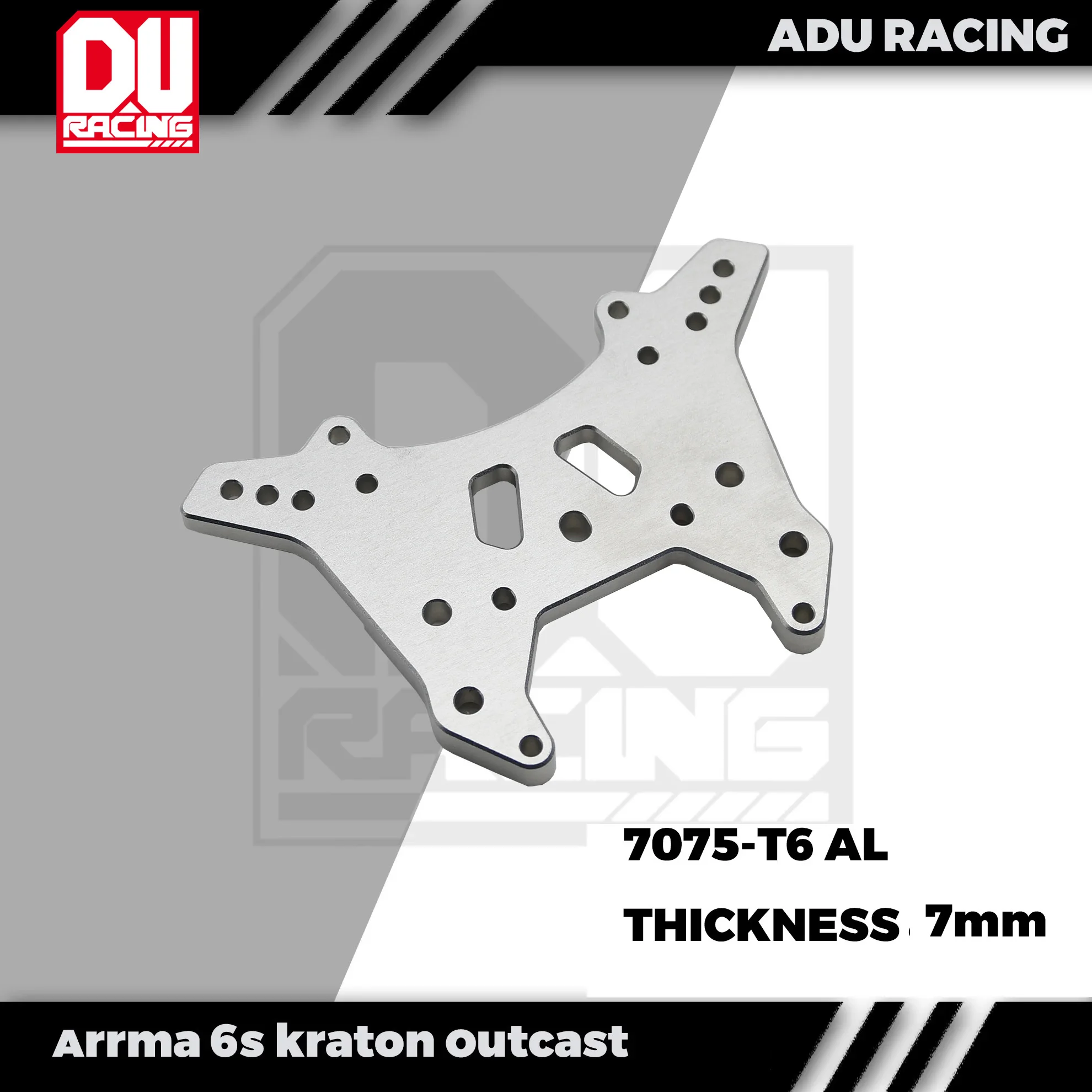 ADU Racing FRONT SHOCK TOWER CNC 7075-T6 ALUMINUM FOR ARRMA 6S OUTCAST KRATON