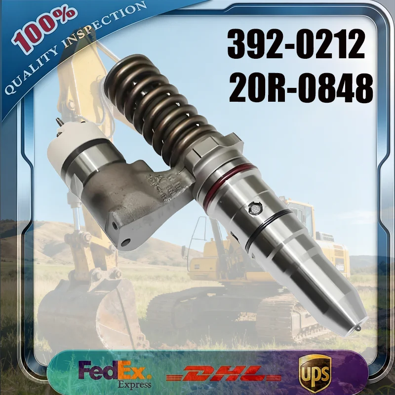 1 шт. 392-0212 Дизельная топливная форсунка 20R-0848 для двигателей Caterpillar CAT 3508B 3512B 3516B, грузовиков 793C 793D