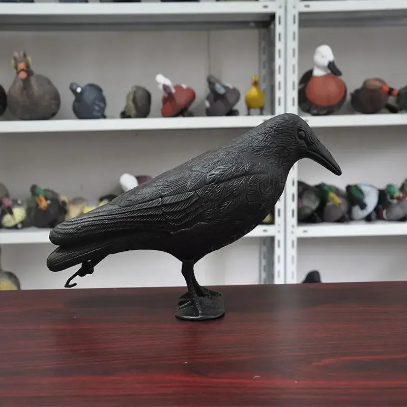 Decoracion Jardin ExteriorSimulation Black Crow Raven Vogelabwehrmittel Schädlingsbekämpfung Taubenabwehr Gartendekoration Outdoor – Detail 5
