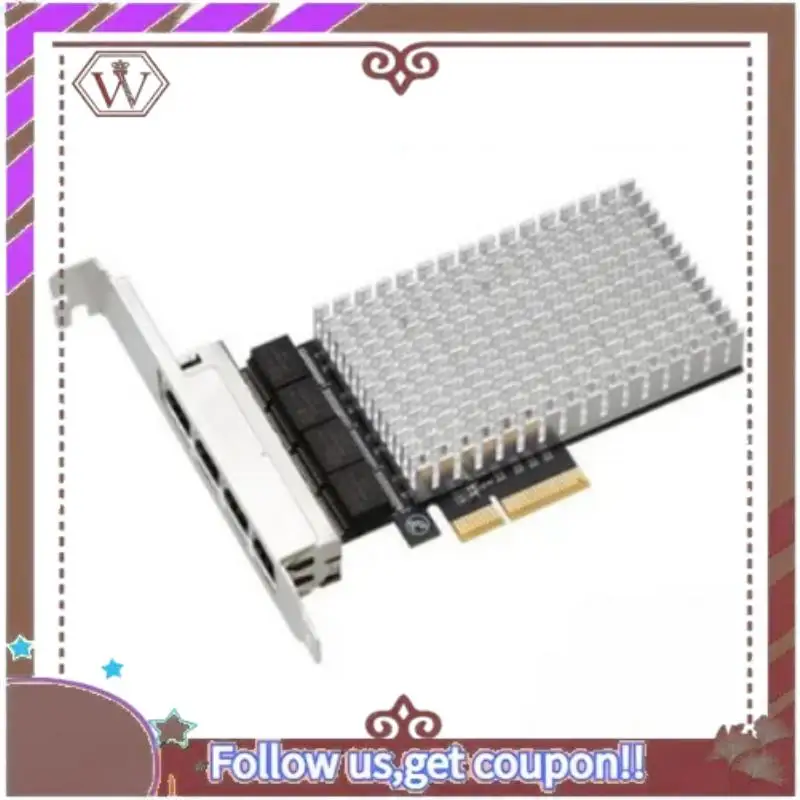 

ABBG-PCIE 4-Port 2.5G Diskless Network Card, Gigabit Wired Network Port, Esxi Diskless PXE Startup