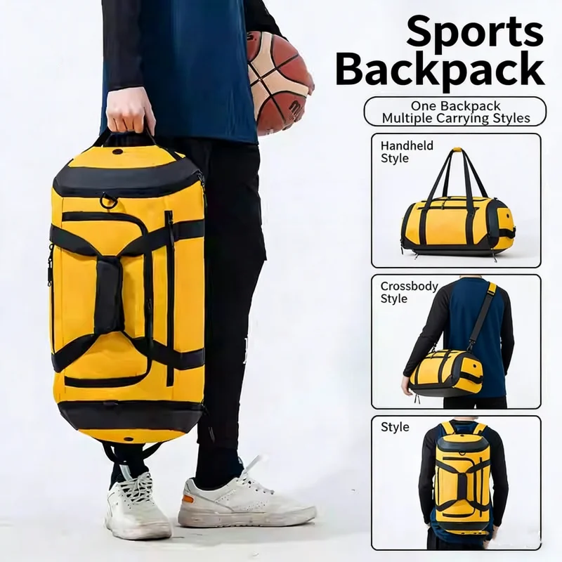 

Sport Gym Bags Large Capacity Waterproof Fitness Training Shoulder Bags Dry Wet Separation Basketball Backpack Travel Handbags